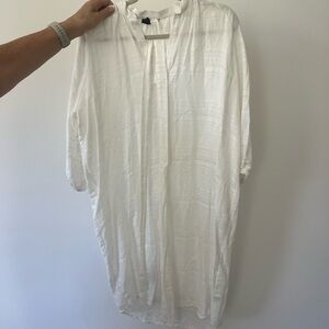 Elegant White Casual Dress or coverup